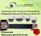 Videoüberwachungs Set 4-Megapixel 