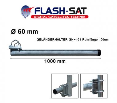 GELÄNDERHALTER GH-101 Rohrlänge 100cm 