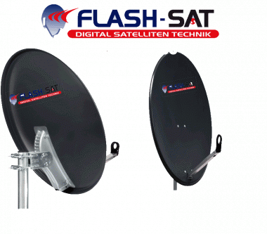 Sat-Antenne Stahl 80cm Feedarme Alu 