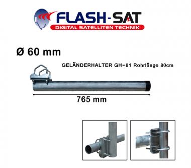 GELÄNDERHALTER GH-81 Rohrlänge 80cm 