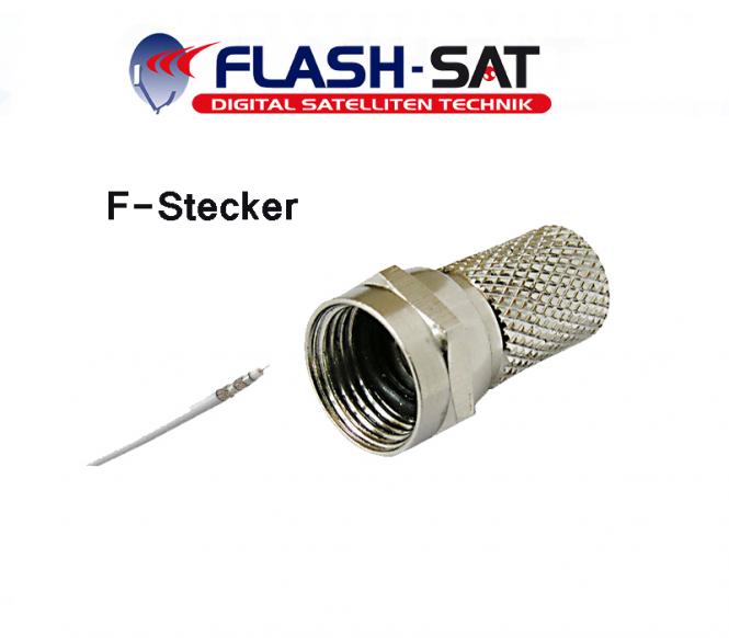 F-Stecker 7mm für Koaxialkabel Antennenkabel Koax Kabel 